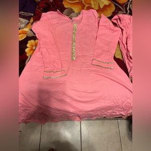 Mother daughter matching pink dresses